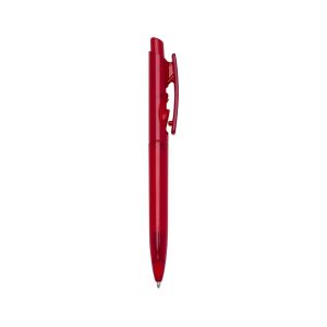 Caneta Plástica Translucida — Vermelho