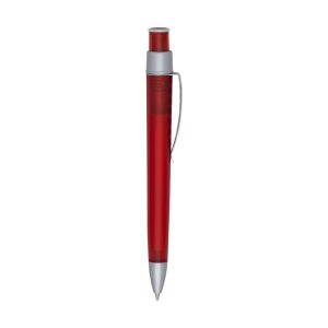 Caneta Plástica — Vermelho / Prata