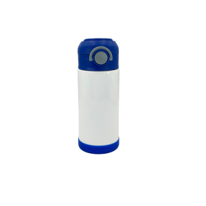 Garrafa Térmica Kids Personalizada Flip Azul 350 ml - vista frontal