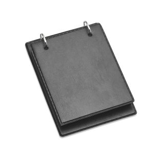 Bloco De Anotação De Mesa — Preto / Prata