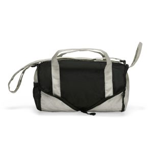 Bolsa Dobrável Poliéster 6l — Cinza / Preto