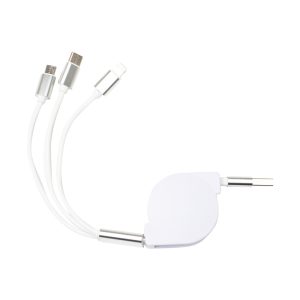 Cabo USB Retrátil 3 Em 1