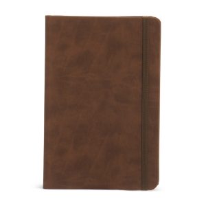 Caderneta Couro Sintético 21x14 — Marrom