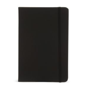 Caderneta Couro Sintético 21x14 — Preto