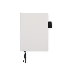 Caderno Em Couro Sintético — Branco