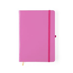 Caderneta Fosca Com Pauta — Rosa