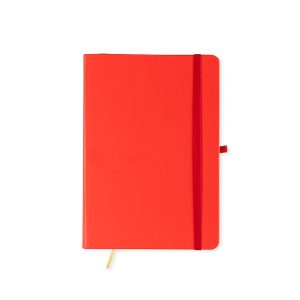 Caderneta Fosca Com Pauta — Vermelho
