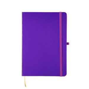 Caderneta Laminada Sem Pauta — Roxo