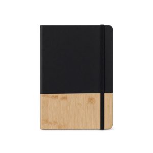 Caderneta Pu — Preto / Bambu