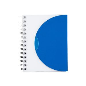 Caderneta Plástica — Transparente / Azul