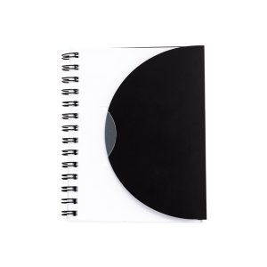 Caderneta Plástica — Preto / Transparente