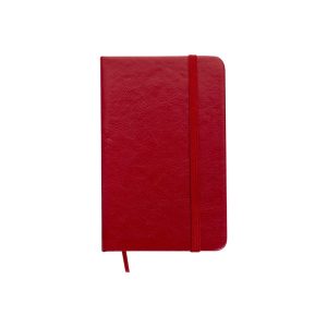 Caderneta De Couro Sintético S/ Pauta — Vermelho