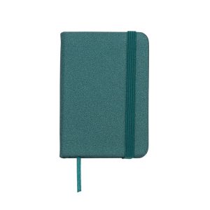 Mini Caderneta Sintética Brilhante — Verde