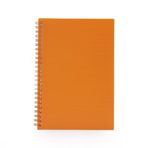 Caderno A5 Plástico — Laranja