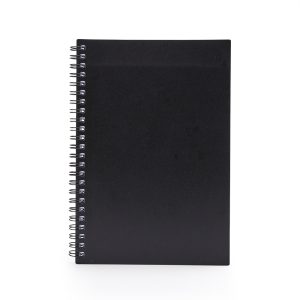 Caderno A5 Plástico — Preto