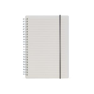 Caderno Com Capa Plástica — Transparente / Branco