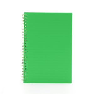 Caderno A5 Plástico — Verde