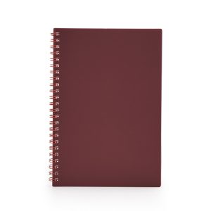 Caderno A5 Plástico — Vermelho
