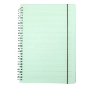 Caderno B5 Plástico — Verde
