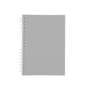 Caderno Capa Fosca Com Pauta — Cinza