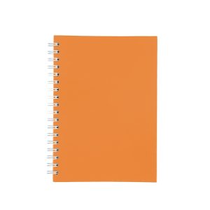 Caderno Capa Fosca Com Pauta — Laranja