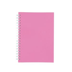 Caderno Capa Fosca Com Pauta — Rosa