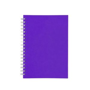 Caderno Capa Fosca Com Pauta — Roxo