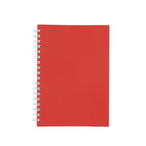 Caderno Capa Fosca Com Pauta — Vermelho