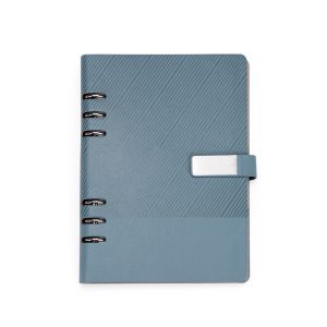 Caderno Fichário Couro Sintético