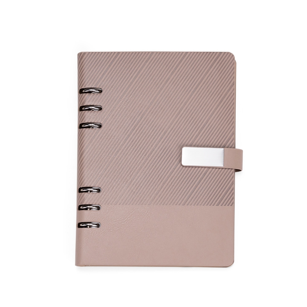 Caderno Fichário Couro Sintético