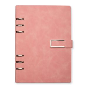 Caderno Fichário Pu — Rosa