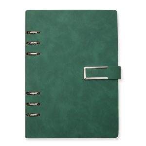 Caderno Fichário Pu — Verde