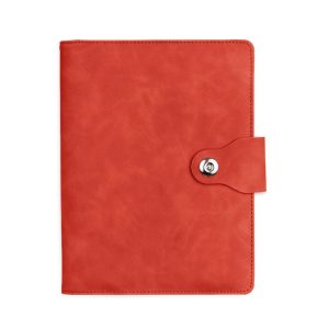 Caderno Fichário Pu — Vermelho