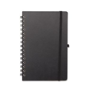 Caderno Percalux Com Pauta — Preto