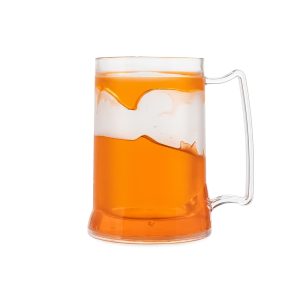 Caneca Acrílica C/ Gel 400ml — Laranja