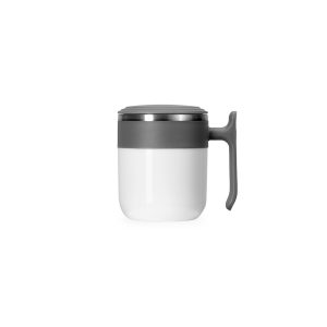 Caneca Inox 350ml — Cinza / Branco