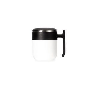 Caneca Inox 350ml — Preto / Branco
