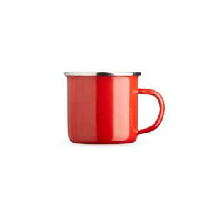 Caneca Inox 370ml — Vermelho / Inox