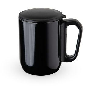Caneca Inox Parede Dupla 230ml — Preto