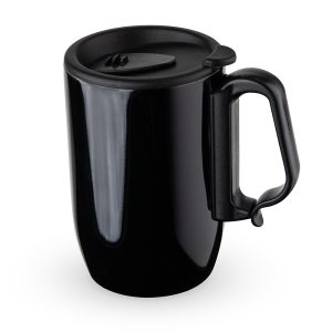 Caneca Inox Parede Dupla 350ml — Preto