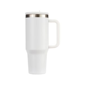 Caneca Térmica 1,2l — Branco / Inox