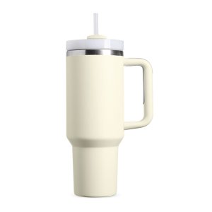 Caneca Térmica 1,2l — Bege / Inox