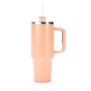 Caneca Térmica 1,2l — Rosa / Inox