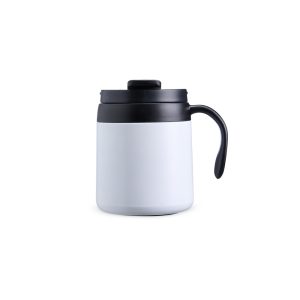 Caneca Térmica 350ml — Branco / Preto