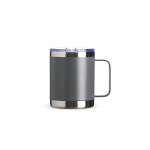 Caneca Térmica 350ml — Cinza / Inox