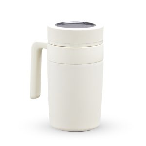 Caneca Termica 500ml C/ Termômetro — Branco