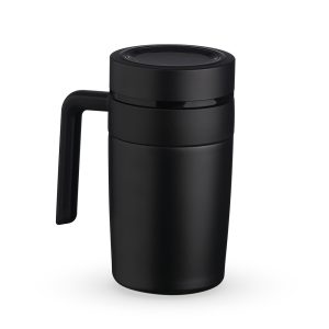 Caneca Termica 500ml C/ Termômetro — Preto