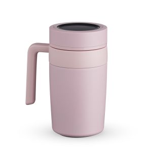 Caneca Termica 500ml C/ Termômetro — Rosa