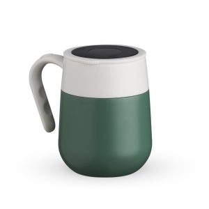 Caneca Térmica Inox 500ml Com Display LED — Verde / Branco (18640-VDE/BCO)