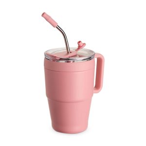 Caneca Térmica 600ml — Rosa (18968-ROS)